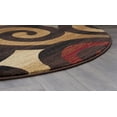 thumbnail image 5 of Festival Contemporary 5' Round Multi-Color Polypropylene Indoor Area Rug, 5 of 6
