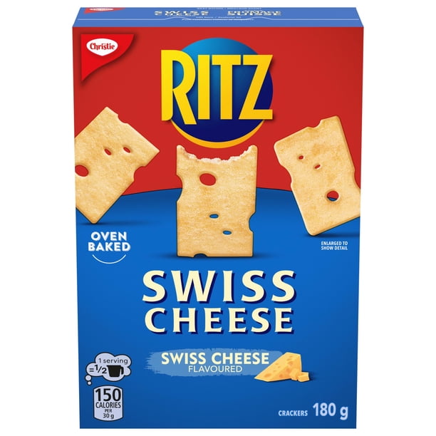 Christie Ritz Swiss Cheese Crackers 180g Ea Christie Ritz Swiss Cheese Crackers 180g Ea