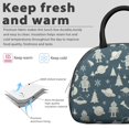 thumbnail image 3 of Robot and Ufos Blue Pattern Insulated Lunch Bag,Leakproof Large Capacity Lunch Box for Work,Picnic or Travel,11.4 X 6.7 X 8.3 Inches, 3 of 6