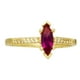 thumbnail image 1 of Anillo Lagrima Rubí Horoz Oro 10K #7 W1133, 1 of 5