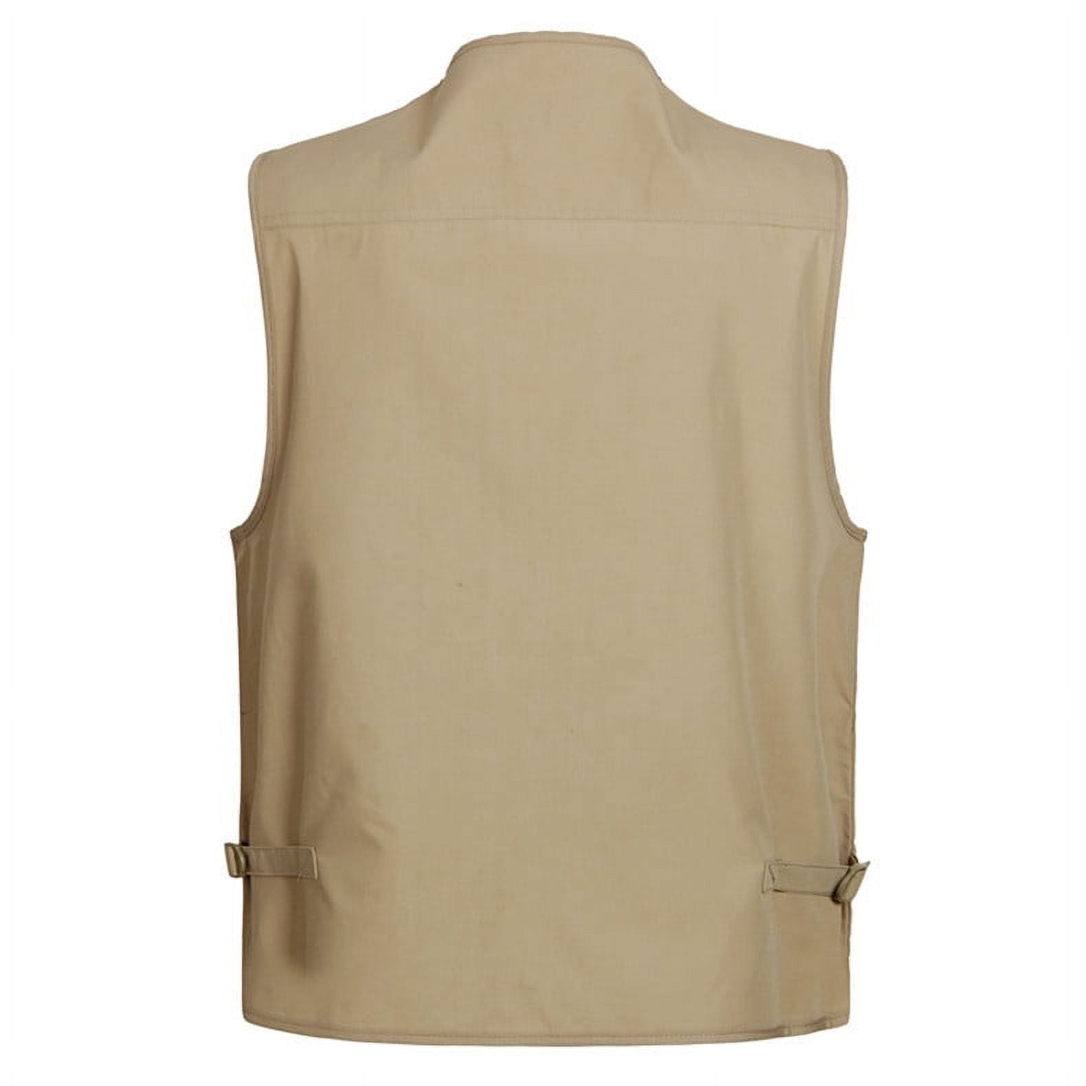 Men's Outdoor Vest Sleeveless Fishing Vest With Many Pockets Cotton Leisure  Hunting Vest Camping Hiking Vest Jacket Reporter Vest Men's Multifunctional  Vest, Khaki-3XL 