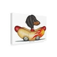 thumbnail image 2 of Danny Gordon Art 'Black Dachshund Flaming Hotdog Car' Canvas Art, 2 of 3