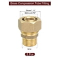 thumbnail image 2 of Adaptador de Unión de Conector de Compresión de Latón Uxcell, Fittings Rectos 20mm x G1/2 2, 2 of 6