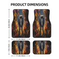 thumbnail image 2 of Sikiie Romantic Flower Astronaut Couple Car Foot Mat Set of 4 Pieces Basics Universal Fit Rubber Carpet Floor Mats For Car SUV Van & Truck, 26.8"L x 17.3"W (Front), 13"L x 17.3"W(Rear), 2 of 6