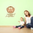thumbnail image 2 of Teacher Monkey Animal Life Quote Cartoon Quotes Decors Wall Sticker Art Design Decal for Girls Boys Kids Room Bedroom Nursery Kindergarten Home Decor Stickers Wall Art Vinyl Decoration (10x10 inch), 2 of 2