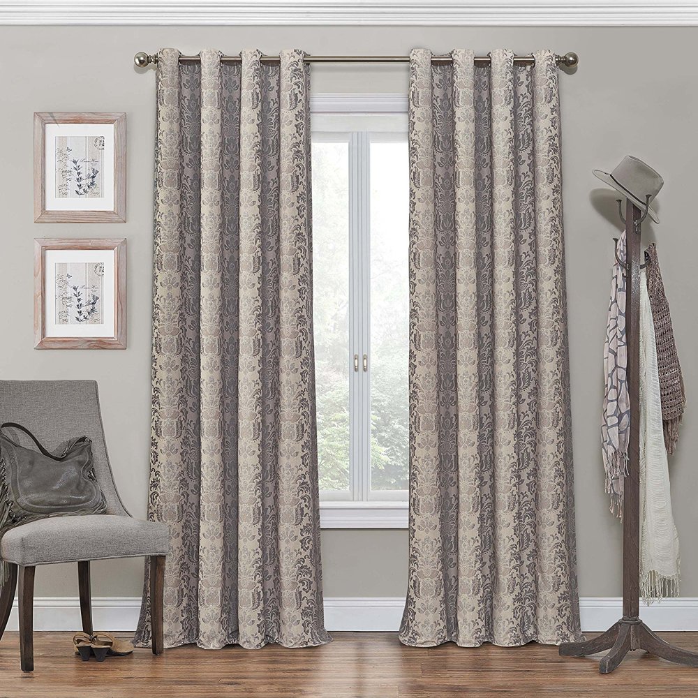 Eclipse Nadya Grommet Room Darkening Window Curtain Panel, 95-Inch ...