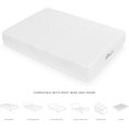 thumbnail image 5 of SWISSLUX 10-Inch Twin-XL Size Mattress, iCOOL Tech and Cooling Gel infused Medium Plush Memory Foam Mattress, Bed-in-a-box, FiberGlass Free, White, Twin-XL Size(80"L x 39"W x 10"H), 5 of 9