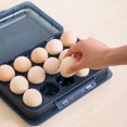 thumbnail image 2 of Caja de almacenamiento para huevos, compartimento de cocina con tapa, caja para huevos, rejilla para huevos, nevera, caja de almacenamiento para huevos (color carne claro) Sailing Electrónica, 2 of 5