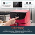 thumbnail image 5 of COSORI Air Fryer 5.8QT Oil-Free XL Electric Hot Air Fryers Oven, Programmable 11-in-1 Cooker with Preheat & Shake Reminder, Equipped Digital Touchscreen and Nonstick Basket, 100 Recipes, Red, 5 of 7