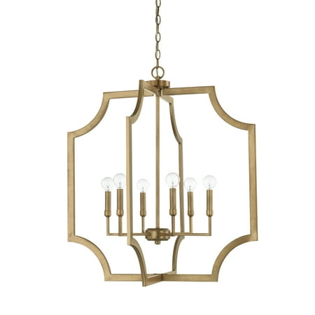 

Capital Lighting 526161 6 Light 28 Wide Chandelier - Brass