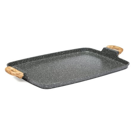 

The Pioneer Woman Prairie Signature Cast Aluminum Double Griddle Charcoal Speckle