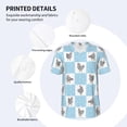 thumbnail image 3 of Goofa Funny Chicken Pattern Mens Golf Shirt Baseball T-shirt Moisture Wicking Dry Fit Performance Sport Short Sleeve Striped Golf Polo Shirts-4X-Large, 3 of 7