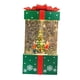 thumbnail image 2 of Caja de música navideña portátil con forma de linterna y árbol de Navidad nevado y brillante Verde, 2 of 9