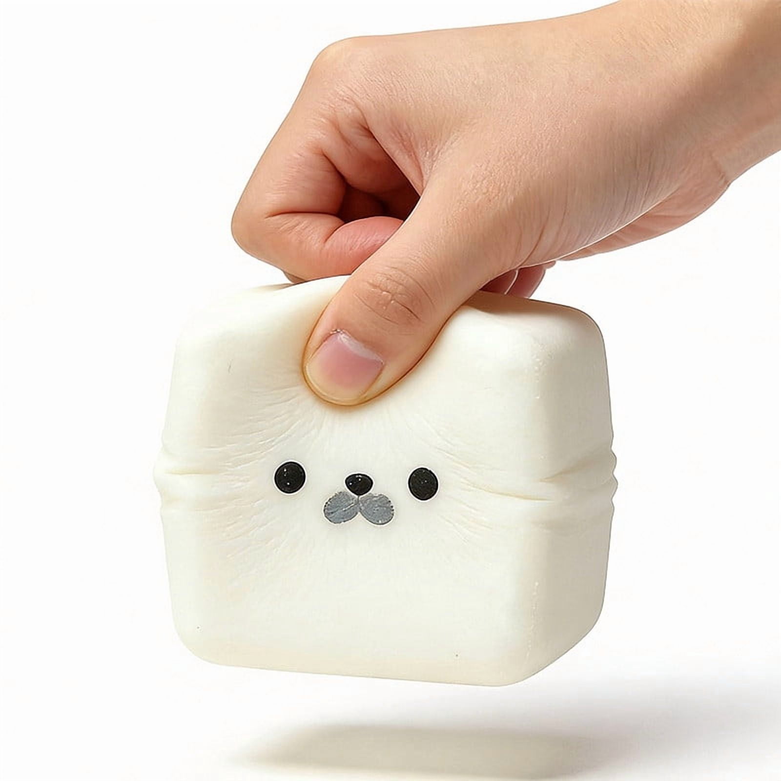 MOAOASPER Kawaii Fidget Toy, Slow Rebound Stress Relief Squeeze Toy, Multi-Use Sensory Toy for School Work, Novelty Gift for All Ages