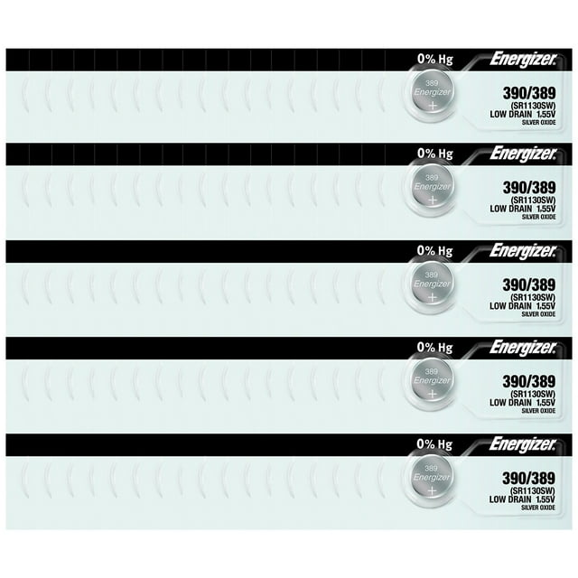 Energizer 390/389 SR1130SW Silver Oxide Watch Battery (100 Pack)
