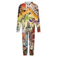 thumbnail image 4 of The Cuphead Show Unisex Onesie Pajamas Zipper Jumpsuit Hooded One Piece Sleepwear for Family Mens Womens, 4 of 7