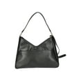thumbnail image 2 of Time and Tru Women's River Soft Faux Suede Shoulder Hobo Bag, Black, 2 of 5