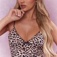 thumbnail image 5 of Yellow Women's Tanks, Women'S Leopard Print Sexy Temperament V Neck Backless Suspender Vest Top,Women's Tanks & Camis XL, 5 of 7