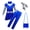 4PC Set, variant on Girls 2-Piece Halloween Costume Set Blue Cosplay Dress with Pants