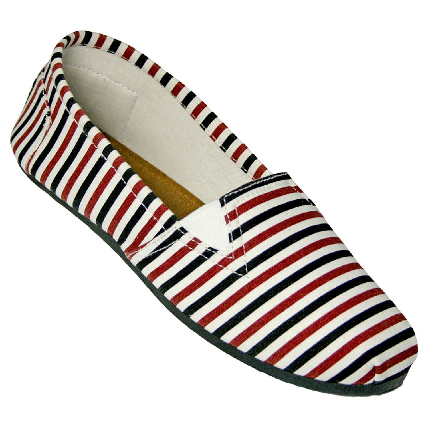 Women's Kaymann Canvas Loafers Multicolor Stripes Size 8 | Walmart Canada