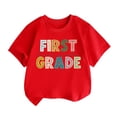 thumbnail image 2 of Rciityk Baby Boys Girls Summer T Shirts, Casual Round Neck Short Sleeve Graphic Tees Tops, Toddler Kids T-Shirt Clothes Blouses, 2 Years for 2 Years, 2 of 4