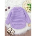 thumbnail image 4 of Suealasg Newborn Baby Girl Boy Sweater Romper Long Sleeve Cable Knit Pullover Jumpsuit 1 3 6 9 12 18 Months Infant Fall Warm Loose Knitwear, 4 of 7