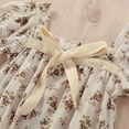 thumbnail image 5 of Rovga Baby Girl Bodysuits Cotton Floral Autumn Bow Tie Short Sleeve Romper Bodysuit Clothes, 5 of 6