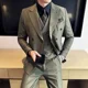 thumbnail image 5 of Traje completo para hombre, chaqueta de moda de alta calidad, conjunto de traje coreano de 2 piezas 2024, ropa de ceremonia ajustada para hombre, tendencias de disfraces, 5 of 5