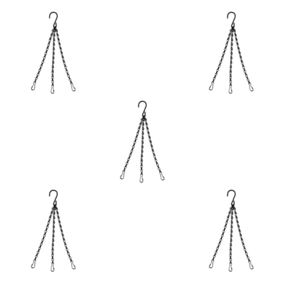 Bewildely Juego de cadenas colgantes de ratán de amplia aplicación para cestas colgantes, cesta colgante de Metal de longitud ajustable, cadena Type2 NO2