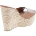 thumbnail image 5 of BAMBOO Women's Clear Band Platform Wedge Slide, 5 of 7