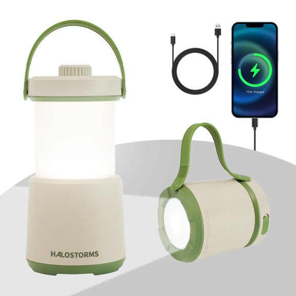 2PK LED Camping Lantern Rechargeable, 800LM, 230Hours Runtime, 5 Modes Camping Light with Red Light, IPX4 Waterproof Lantern Flashlight for Hurricane,Emergency,Power Outages,Home,Hiking