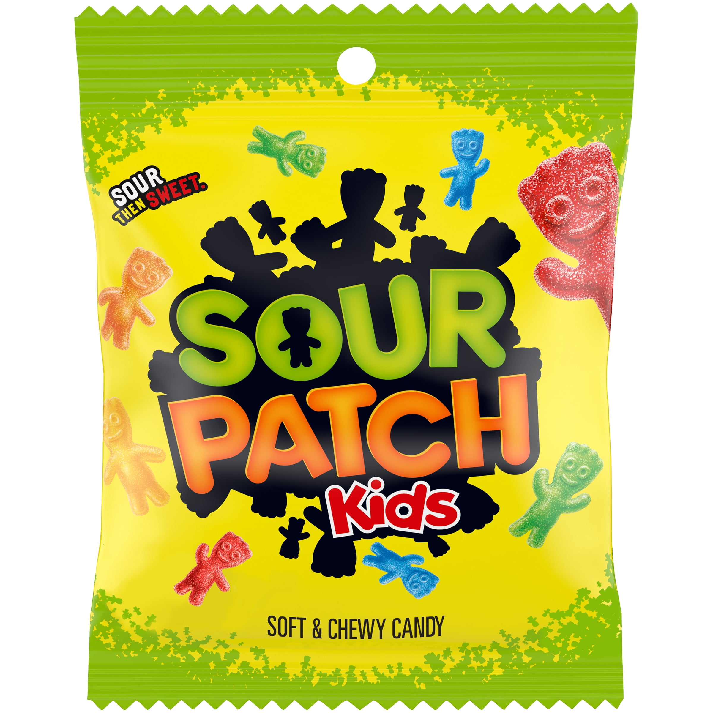 SOUR PATCH KIDS Original Soft & Chewy Candy, 1 Peg Bag (3.6 Oz