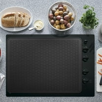 Silicone Stove Top Cover for Electric Stoves Extra Large Heat Resistant Stovetop Protector Mat for Glass Cooktops,Dish Drying Mat & Kitchen Counter Protector Non- Cooktop Cover(27.95*17.69Inch)