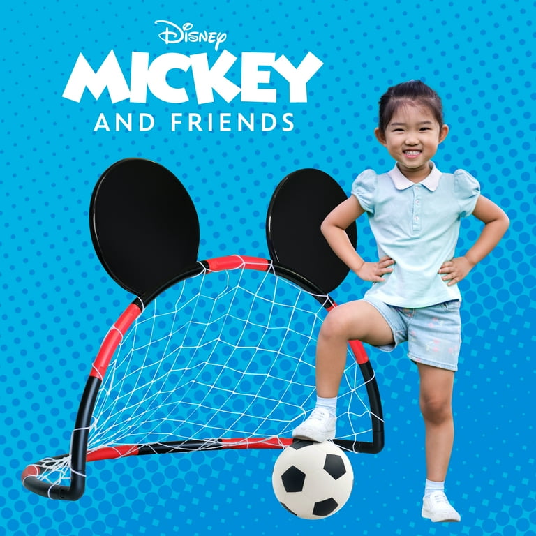 Disney Mickey Mouse Soccer Net with Ball & Pump, Multicolor, Kids