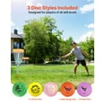 thumbnail image 2 of VEVOR Disc Golf Set, 5 PCS Beginners Flying Discs, Disc Golf Starter Set for Full-Body Strength Training, with Putter, Mid-Range, Driver, Mini Marker, Approved for Outdoor Backyard, Lawn, Beach, 2 of 9
