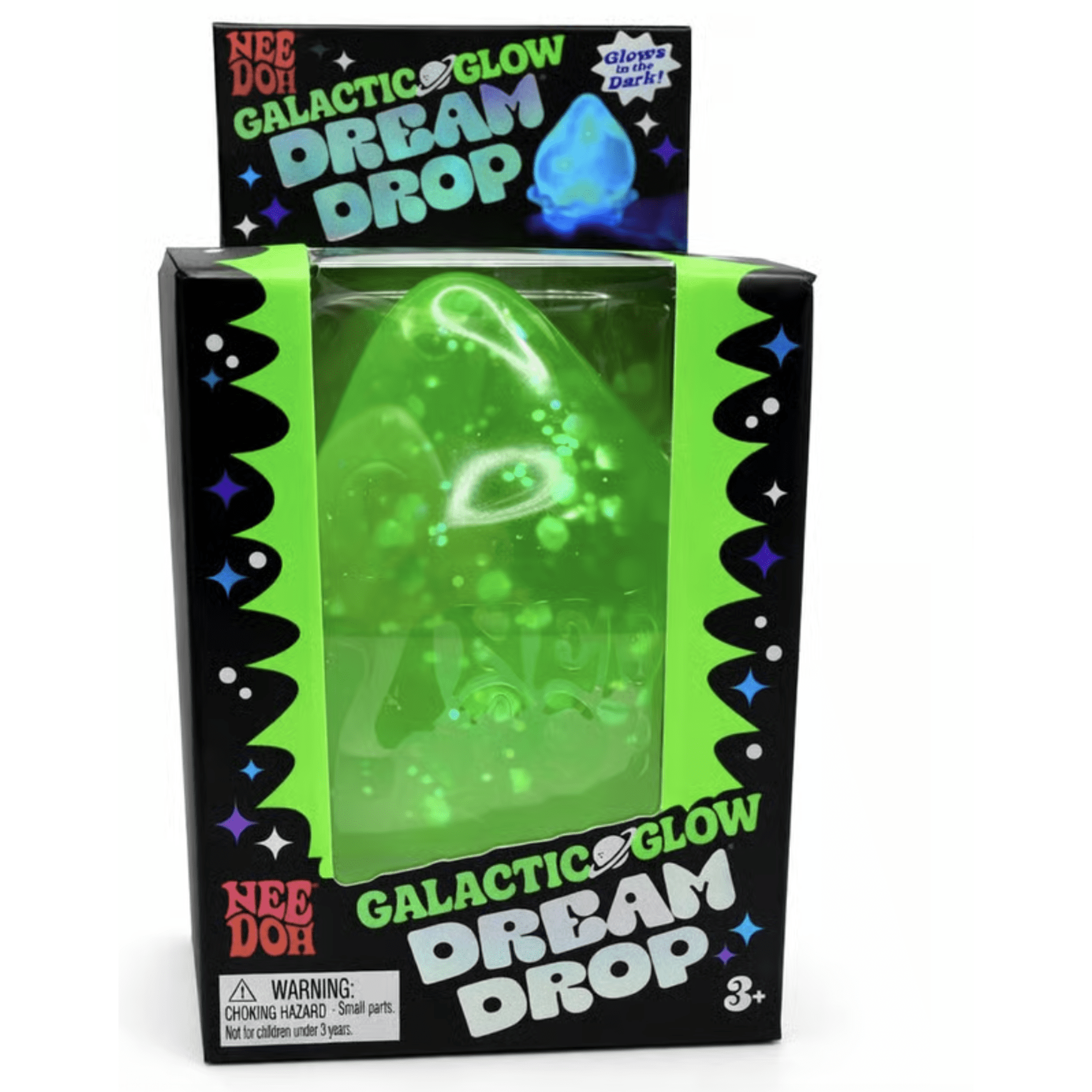 Needoh Galactic Drop Drop Stress Ball, Green (1 Piece)