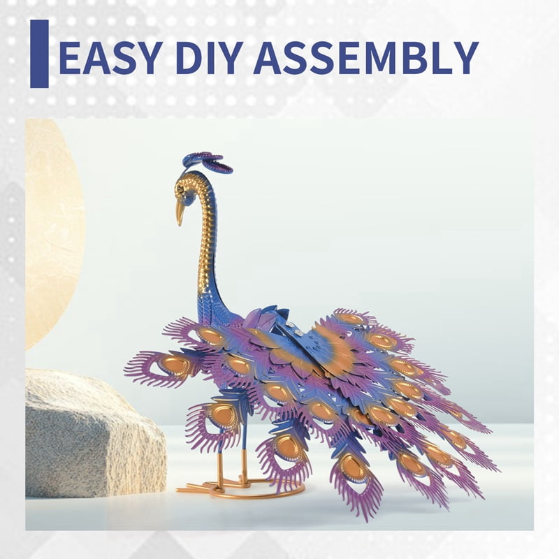 Beautiful Yard Art Garden Statue - Realistic Metal Lawn Decoration Outdoor Sculpture Easy DIY Assembly