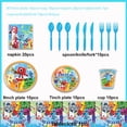 thumbnail image 5 of Bloques de construcción con números para niños y niñas, vajilla desechable decorativa para fiesta de cumpleaños, telón de fondo, globo, regalo para Baby Shower, 5 of 5