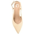 thumbnail image 5 of Journee Womens Knightly Sling Back Mid Stiletto Pointed Toe Pumps, Widths Available, 5 of 10