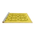 thumbnail image 2 of Ahgly Company Machine Washable Indoor Rectangle Oriental Yellow Traditional Area Rugs, 6' x 9', 2 of 4