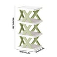 thumbnail image 3 of Shoe Rack Organizer, Multi-Tier Plastic Storage Shelf with 26x24x48 cm Dimensions, Tool-Free Assembly & Ventilated Design for Space Saving, Ideal for Entryway, Closet, and Dorm Room Organization, 3 of 6