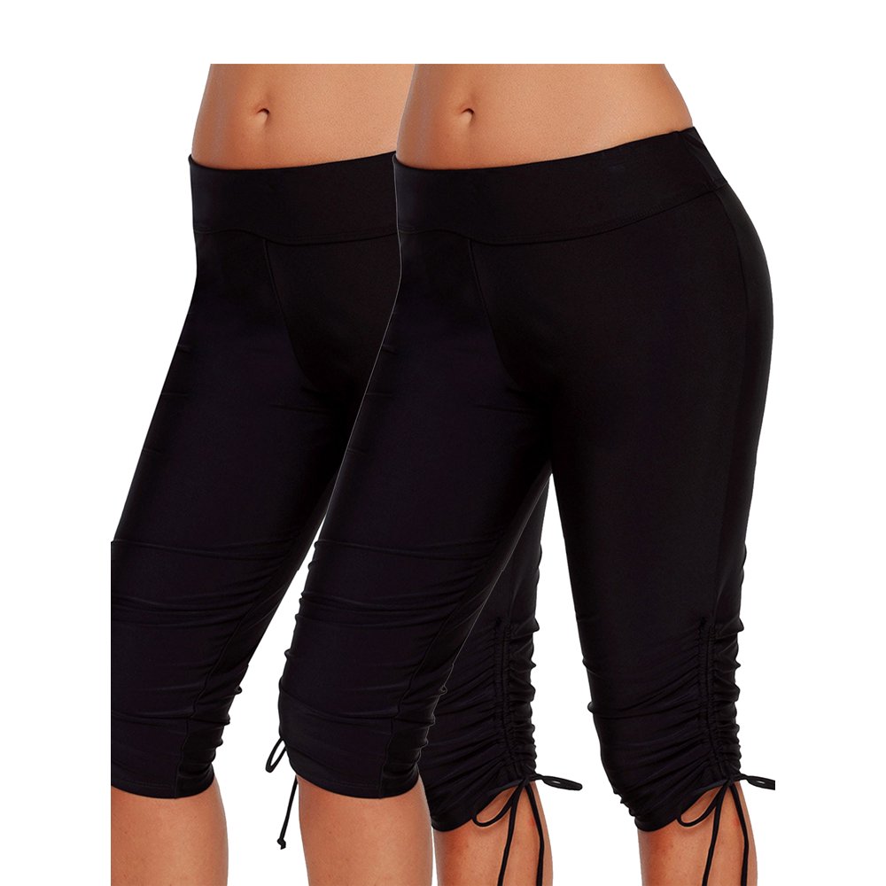 YouLoveIt YouLoveIt Women's Swim Pants Shorts Rash Guard Board Shorts