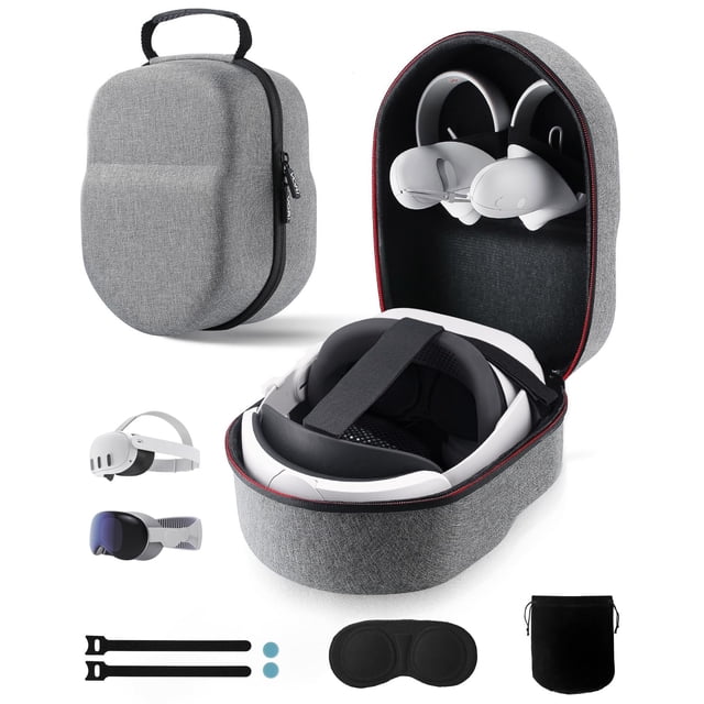 Funda de transporte VORI para Meta Quest 3/Oculus Quest 2/Vision Pro