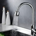 thumbnail image 2 of 360 Degree Swivel Faucet Aerator Kitchen Faucet Head 2 Modes Adjustable Shower Head Filter Sprayer for Kitchen Bathroom (Short), 2 of 5