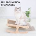 thumbnail image 1 of Flmtop Kitten Hammock Smooth Edges Easy to Assemble Thickened Wooden Cat Rocking Bed for Pet Sleeping, 1 of 9