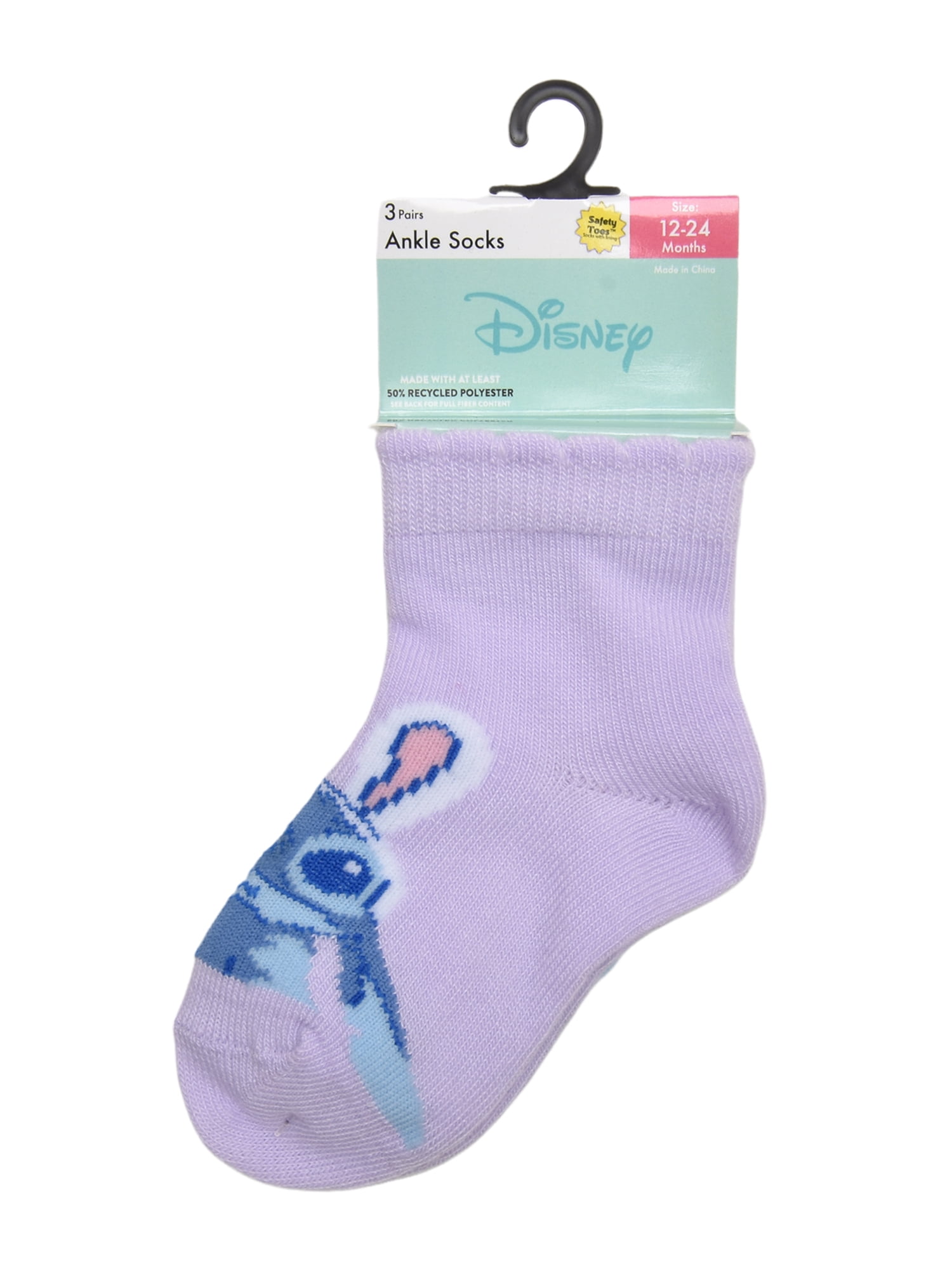 Character Toddler Ankle Easter Socks, 3-Pack, Sizes 12M-5T