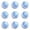 Light Blue, variant on VMWMSSR 10 Pack Foam Dog Cat Play Balls, Lightweight Colorful Pet Fetch Chew Toy Balls, Non-Toxic Soft Small Interactive Training Toy For Kitten Puppy Indoor Outdoor Play(Red-1.65")