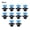Blue, variant on Garden Sprinkler Heads 10 Pack 360 Degree Rotary Lawn Irrigation Watering Nozzles for Yard Lawn Cooling 1/2 Inch Thread