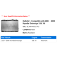 thumbnail image 2 of Radiator - Compatible with 2007 - 2008 Hyundai Entourage 3.8L V6, 2 of 2