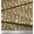 thumbnail image 3 of Soimoi Japan Crepe Satin Fabric Cactus Tree Printed Fabric 1 Yard 42 Inch Wide, 3 of 3